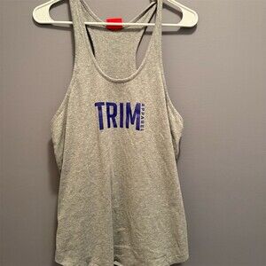 TRIM Apparel Tank Top Womens Size M Heather Gray Racerback  Trail Athletic